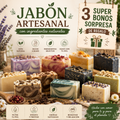 JABONES ARTESANALES + 3 BONOS SORPRESA DE REGALO