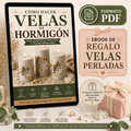 VELAS DE HORMIGÓN + 1 EBOOK DE REGALO!