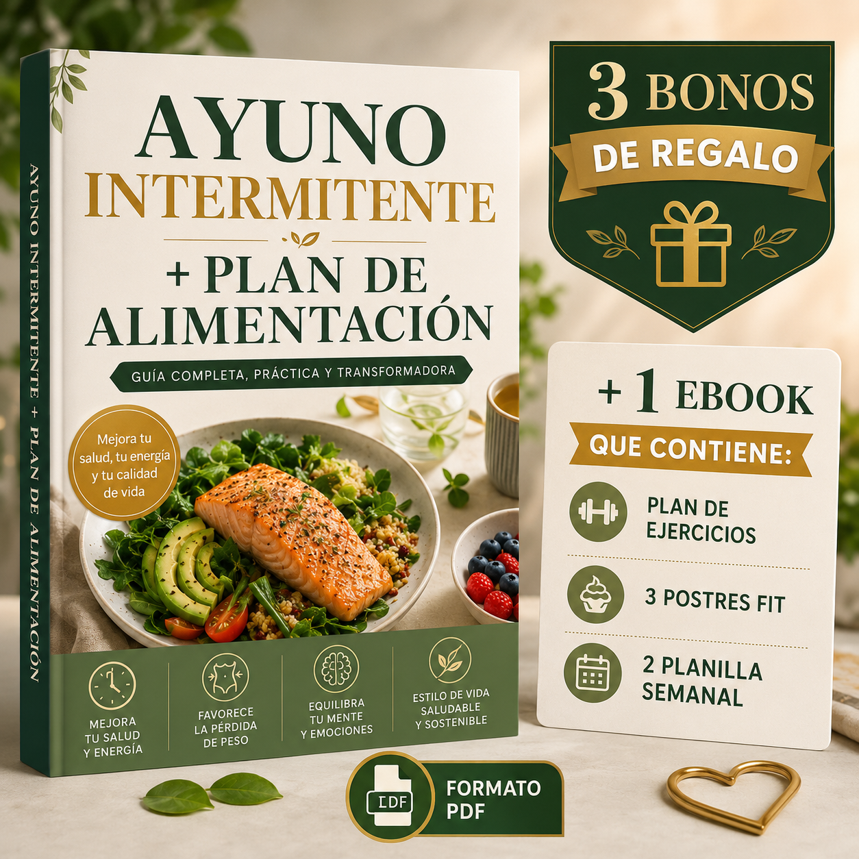 AYUNO INTERMITENTE + PLAN DE ALIMENTACION