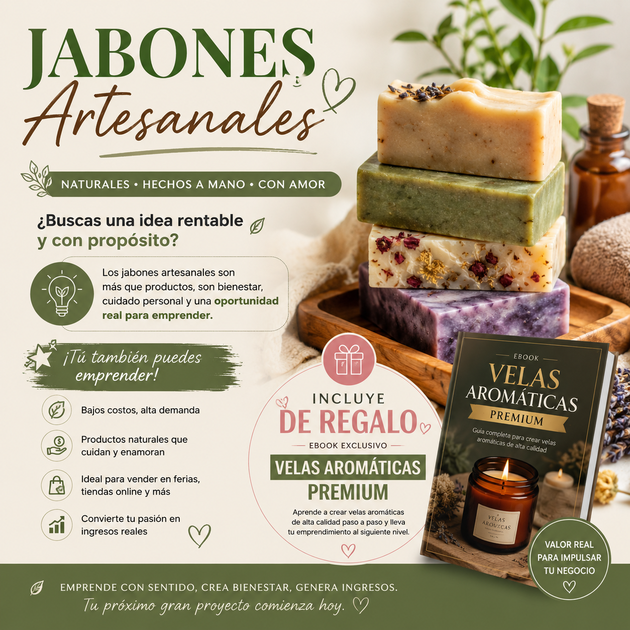 Jabones Artesanales + Un Ebook de Regalo!