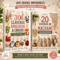 30 LLAVEROS A CROCHET + 20 DISEÑOS DE MACRAMÉ MODERNO